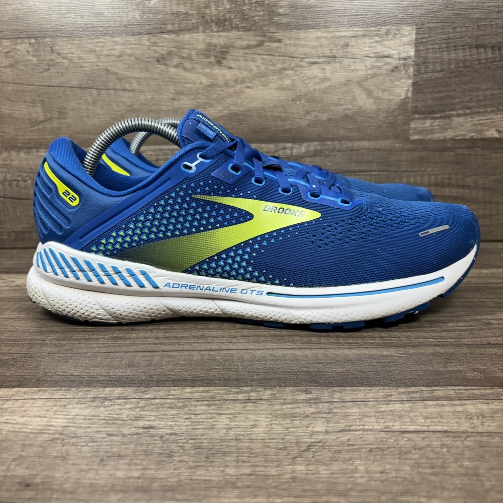 Brooks Adrenaline GTS 22 Blue Mens US Size 10.5 1103661D482 Running Shoes